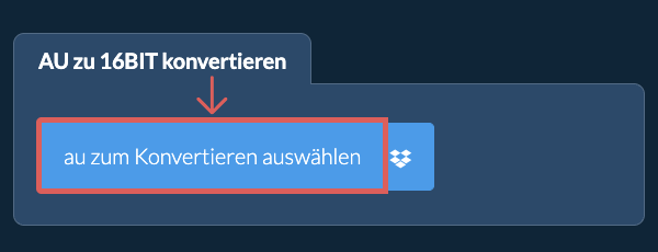 au zu 16bit konvertieren