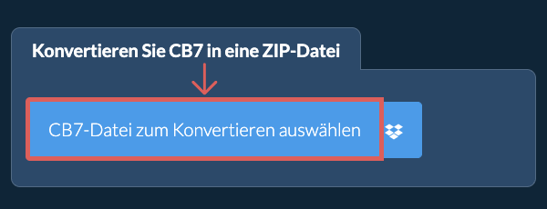 Konvertieren Sie CB7 in eine ZIP-Datei