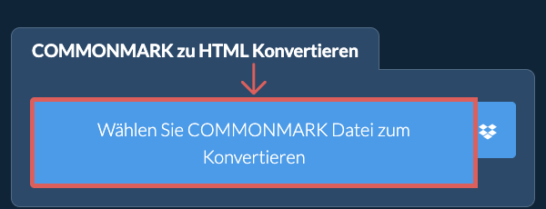 Konvertiere COMMONMARK in HTML