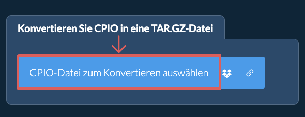 Konvertieren Sie CPIO in eine TAR.GZ-Datei
