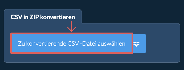 CSV in ZIP konvertieren