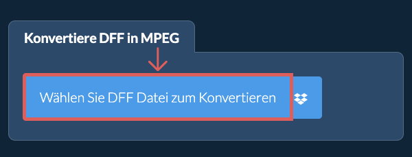 Konvertiere DFF in MPEG