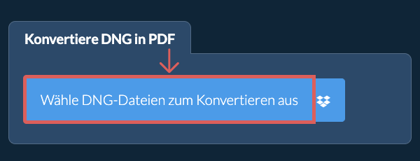 Konvertiere DNG in PDF
