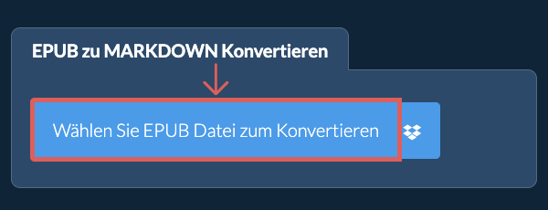 Konvertiere EPUB in MARKDOWN