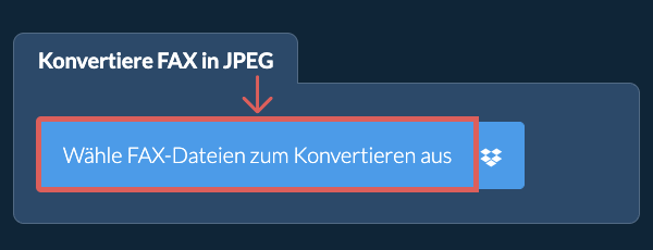 Konvertiere FAX in JPEG