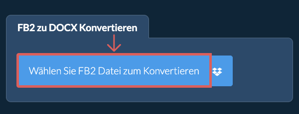 Konvertiere FB2 in DOCX
