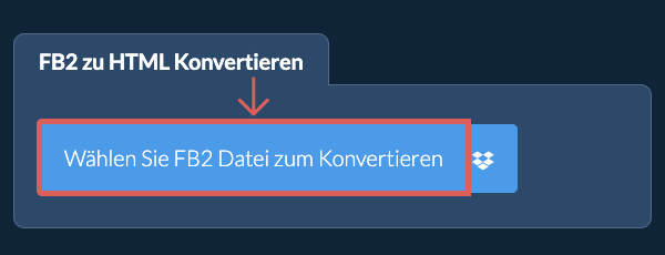 Konvertiere FB2 in HTML