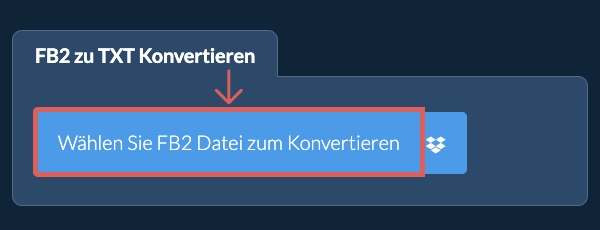 Konvertiere FB2 in TXT