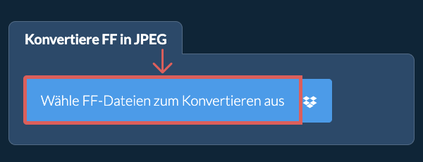Konvertiere FF in JPEG