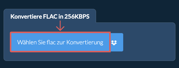Konvertiere flac in 256kbps