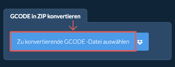 GCODE in ZIP konvertieren