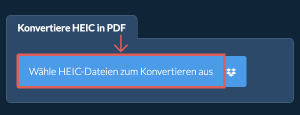Konvertiere HEIC in PDF