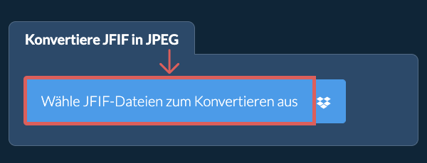 Konvertiere JFIF in JPEG