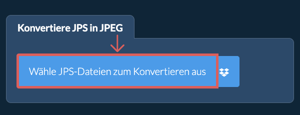 Konvertiere JPS in JPEG