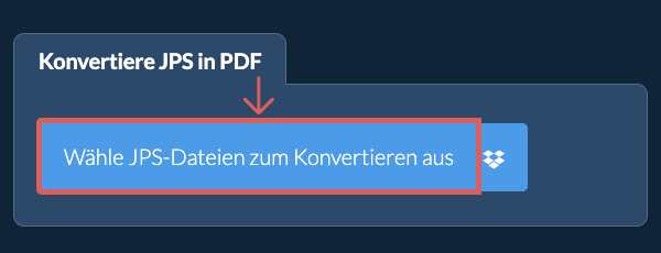 Konvertiere JPS in PDF