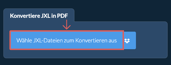 Konvertiere JXL in PDF