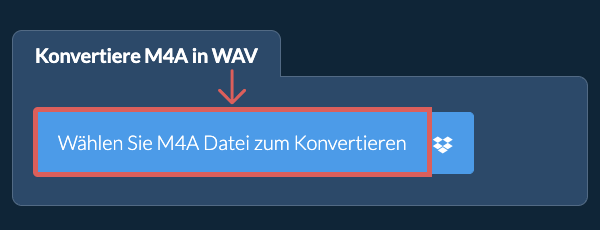 Konvertiere M4A in WAV