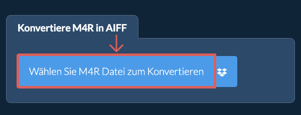 Konvertiere M4R in AIFF