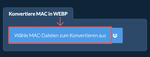 Konvertiere MAC in WEBP