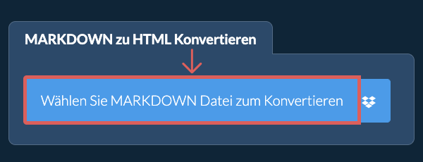 Konvertiere MARKDOWN in HTML