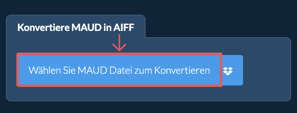 Konvertiere MAUD in AIFF