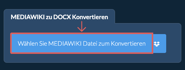 Konvertiere MEDIAWIKI in DOCX