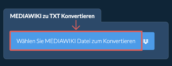 Konvertiere MEDIAWIKI in TXT