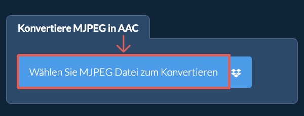 Konvertiere MJPEG in AAC