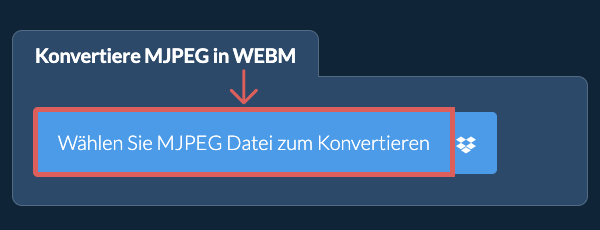 Konvertiere MJPEG in WEBM