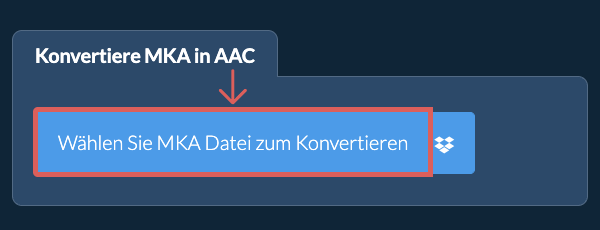 Konvertiere MKA in AAC