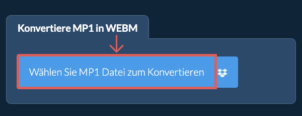 Konvertiere MP1 in WEBM