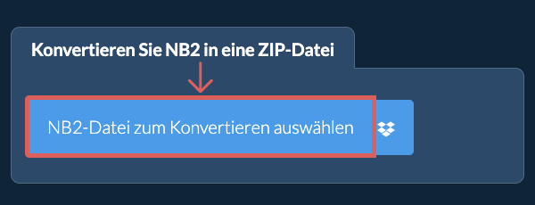 Konvertieren Sie NB2 in eine ZIP-Datei