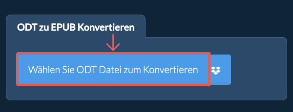 Konvertiere ODT in EPUB