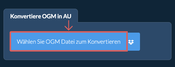 Konvertiere OGM in AU