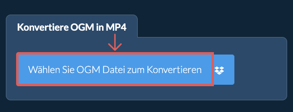 Konvertiere OGM in MP4