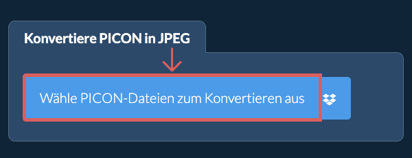 Konvertiere PICON in JPEG