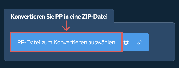Konvertieren Sie PP in eine ZIP-Datei