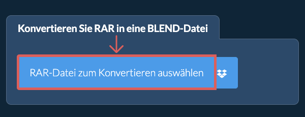 Konvertieren Sie RAR in eine BLEND-Datei