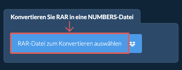 Konvertieren Sie RAR in eine NUMBERS-Datei