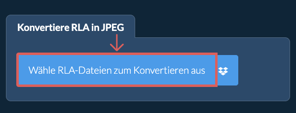 Konvertiere RLA in JPEG