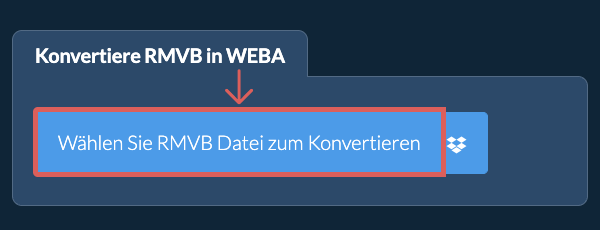 Konvertiere RMVB in WEBA