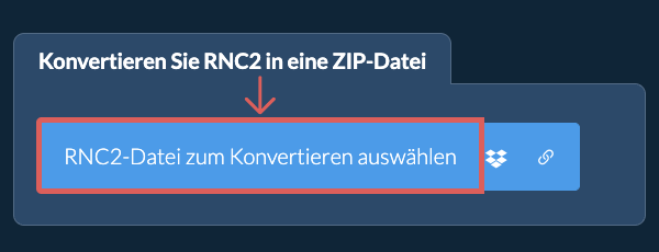 Konvertieren Sie RNC2 in eine ZIP-Datei