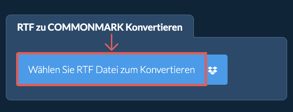 Konvertiere RTF in COMMONMARK