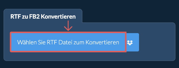 Konvertiere RTF in FB2