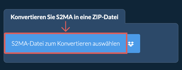 Konvertieren Sie S2MA in eine ZIP-Datei