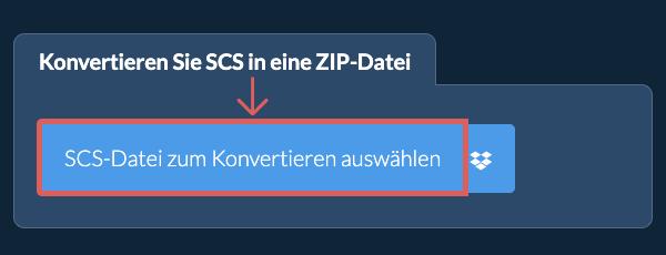 Konvertieren Sie SCS in eine ZIP-Datei