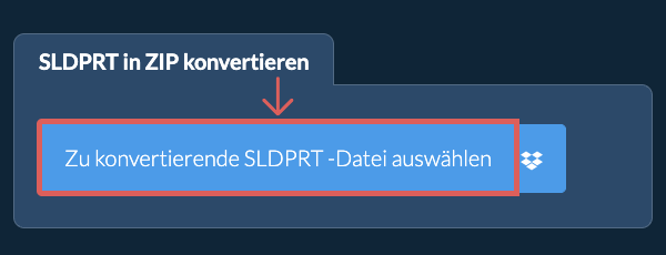 SLDPRT in ZIP konvertieren