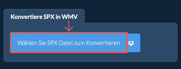 Konvertiere SPX in WMV