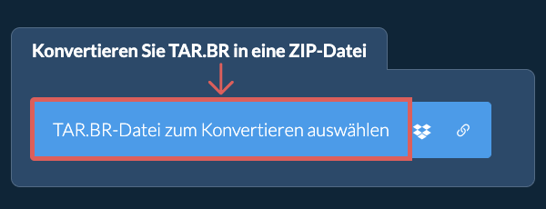 Konvertieren Sie TAR.BR in eine ZIP-Datei