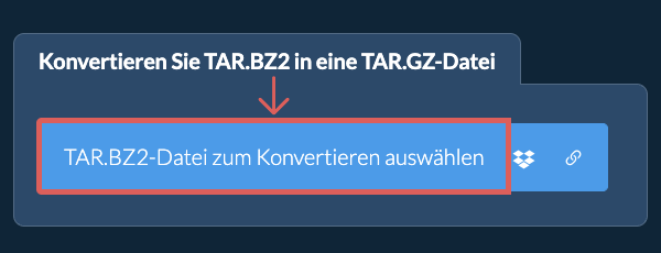 Konvertieren Sie TAR.BZ2 in eine TAR.GZ-Datei